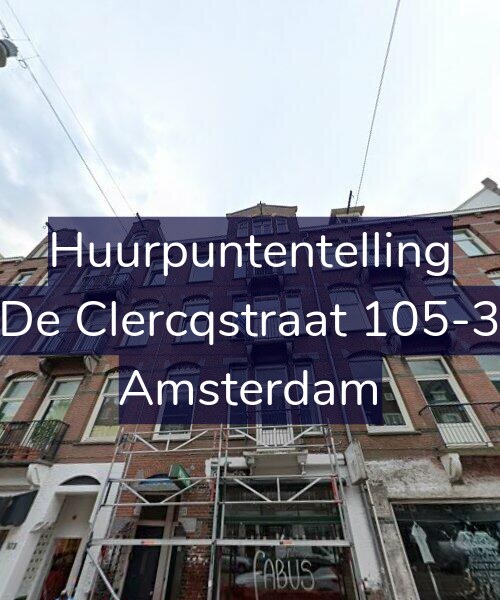 Foto gevel Huurpuntentelling voor De Clercqstraat 105-3, Amsterdam