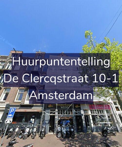Foto gevel Huurpuntentelling voor De Clercqstraat 10-1, Amsterdam