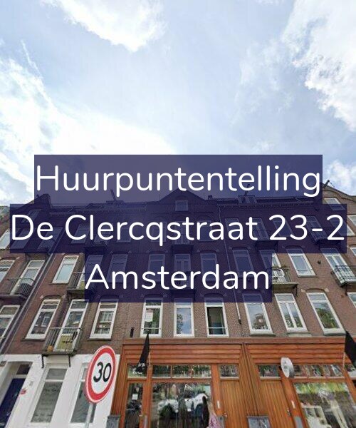 Foto gevel Huurpuntentelling voor De Clercqstraat 23-2, Amsterdam