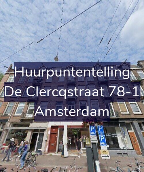 Foto gevel Huurpuntentelling voor De Clercqstraat 78-1, Amsterdam