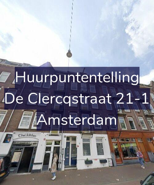 Foto gevel Huurpuntentelling voor De Clercqstraat 21-1, Amsterdam