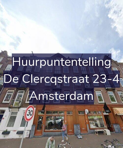 Foto gevel Huurpuntentelling voor De Clercqstraat 23-4, Amsterdam
