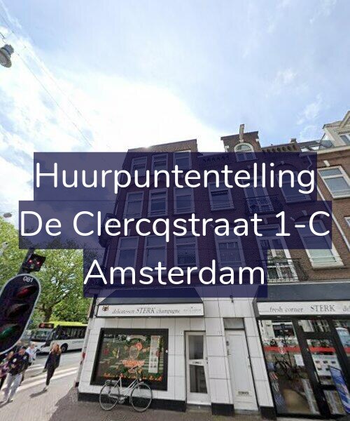 Foto gevel Huurpuntentelling voor De Clercqstraat 1-C, Amsterdam