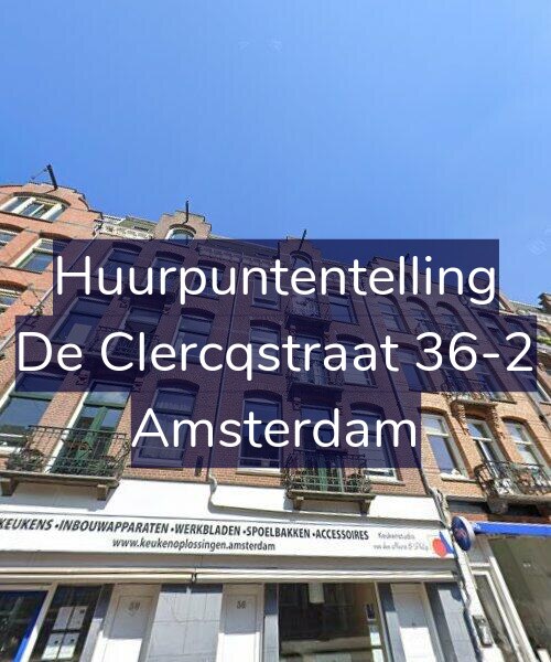 Foto gevel Huurpuntentelling voor De Clercqstraat 36-2, Amsterdam
