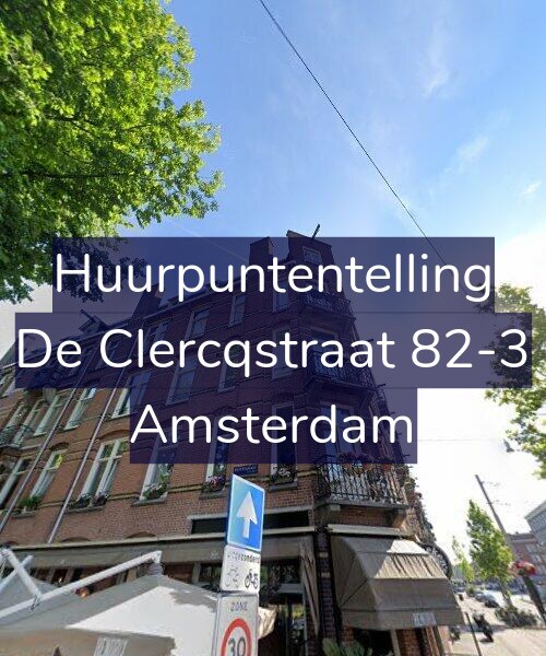 Foto gevel Huurpuntentelling voor De Clercqstraat 82-3, Amsterdam