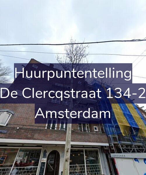 Foto gevel Huurpuntentelling voor De Clercqstraat 134-2, Amsterdam