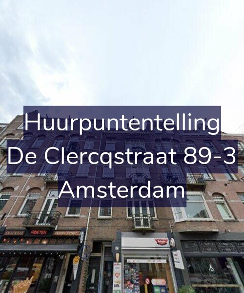 Foto gevel Huurpuntentelling voor De Clercqstraat 89-3, Amsterdam