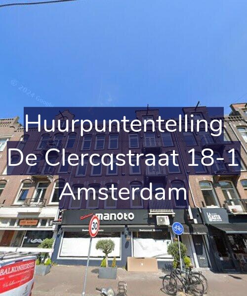 Foto gevel Huurpuntentelling voor De Clercqstraat 18-1, Amsterdam
