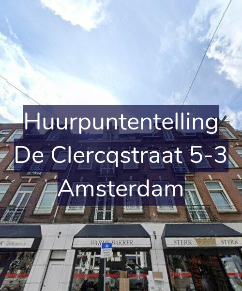 Foto gevel Huurpuntentelling voor De Clercqstraat 5-3, Amsterdam