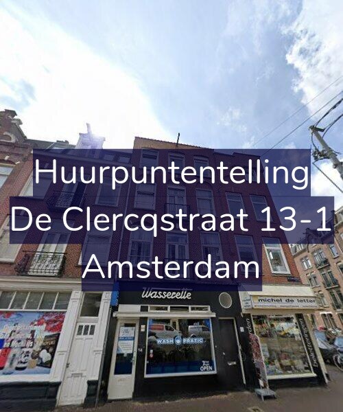 Foto gevel Huurpuntentelling voor De Clercqstraat 13-1, Amsterdam