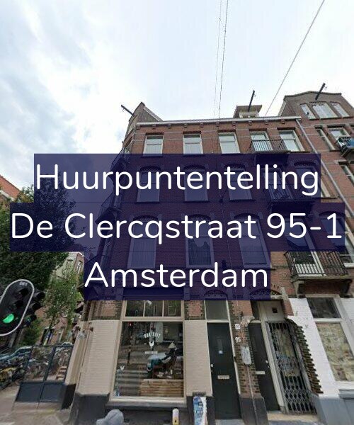 Foto gevel Huurpuntentelling voor De Clercqstraat 95-1, Amsterdam