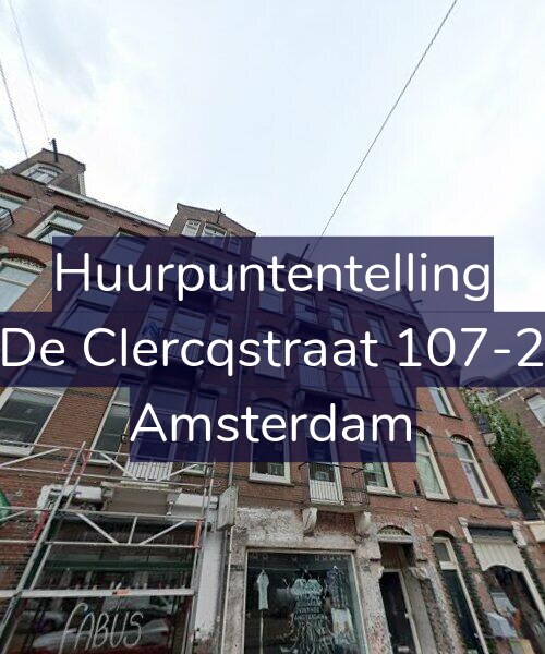 Foto gevel Huurpuntentelling voor De Clercqstraat 107-2, Amsterdam