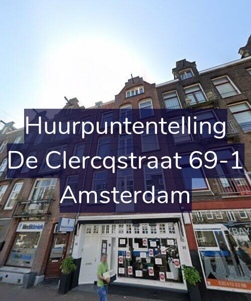 Foto gevel Huurpuntentelling voor De Clercqstraat 69-1, Amsterdam