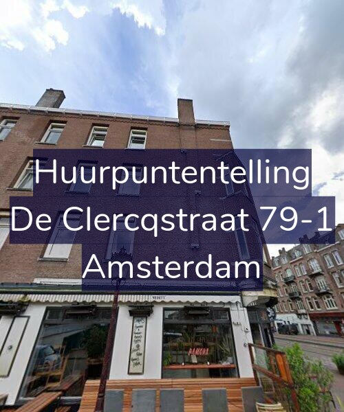 Foto gevel Huurpuntentelling voor De Clercqstraat 79-1, Amsterdam