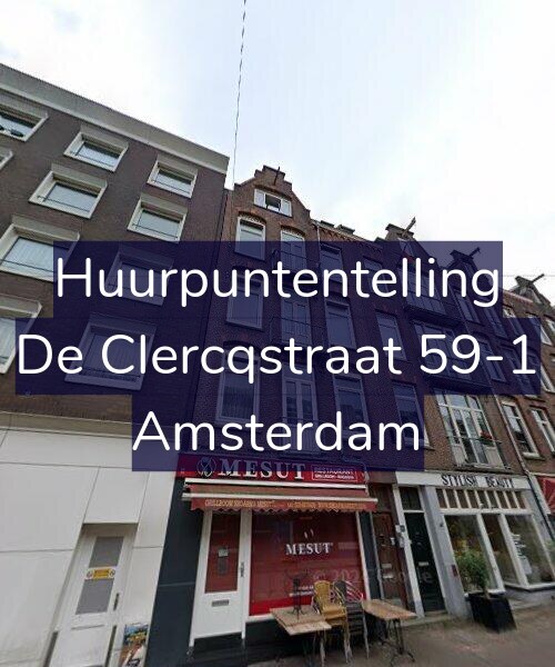 Foto gevel Huurpuntentelling voor De Clercqstraat 59-1, Amsterdam