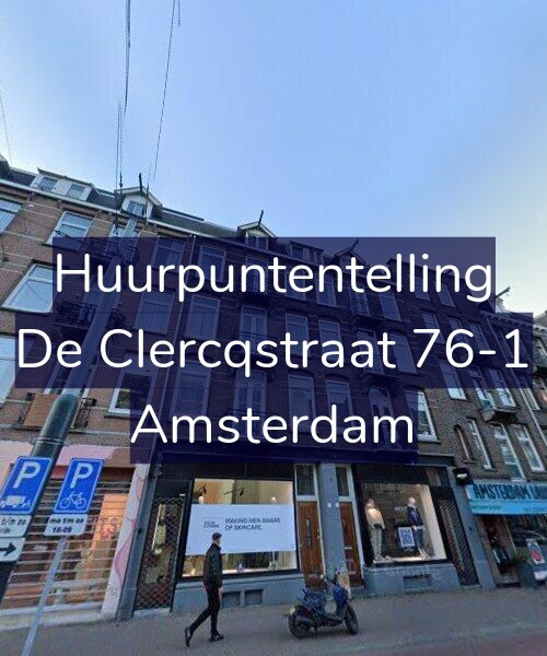 Foto gevel Huurpuntentelling voor De Clercqstraat 76-1, Amsterdam