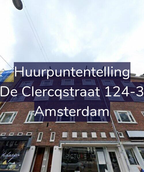 Foto gevel Huurpuntentelling voor De Clercqstraat 124-3, Amsterdam