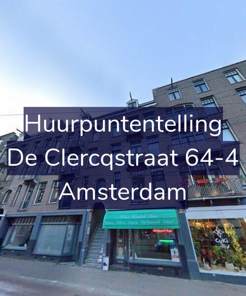 Foto gevel Huurpuntentelling voor De Clercqstraat 64-4, Amsterdam