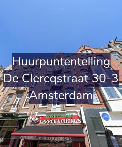 Foto gevel Huurpuntentelling voor De Clercqstraat 30-3, Amsterdam