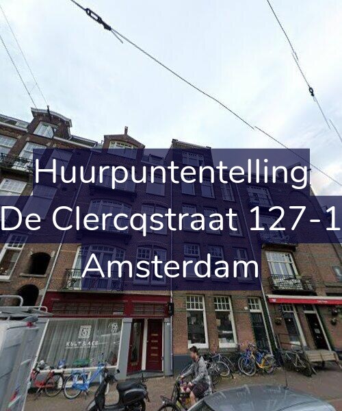 Foto gevel Huurpuntentelling voor De Clercqstraat 127-1, Amsterdam