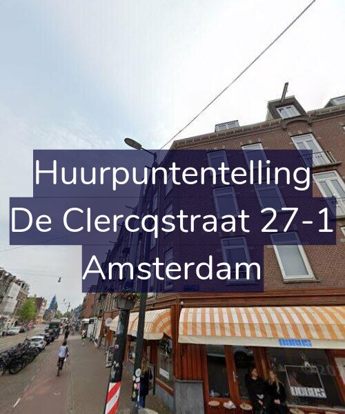 Foto gevel Huurpuntentelling voor De Clercqstraat 27-1, Amsterdam