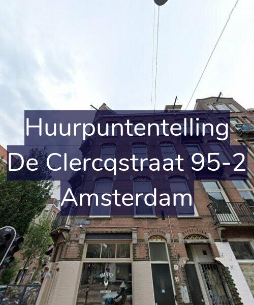 Foto gevel Huurpuntentelling voor De Clercqstraat 95-2, Amsterdam