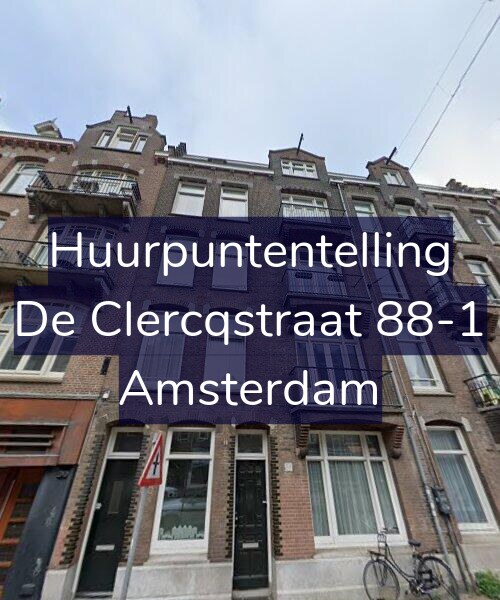 Foto gevel Huurpuntentelling voor De Clercqstraat 88-1, Amsterdam