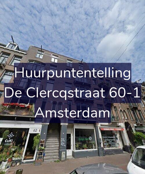 Foto gevel Huurpuntentelling voor De Clercqstraat 60-1, Amsterdam