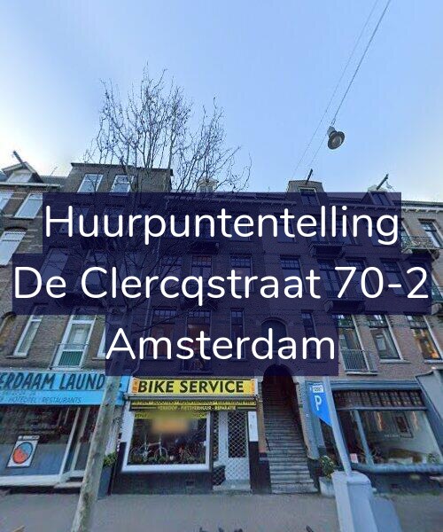 Foto gevel Huurpuntentelling voor De Clercqstraat 70-2, Amsterdam