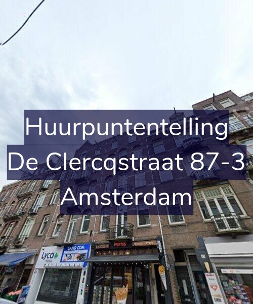 Foto gevel Huurpuntentelling voor De Clercqstraat 87-3, Amsterdam