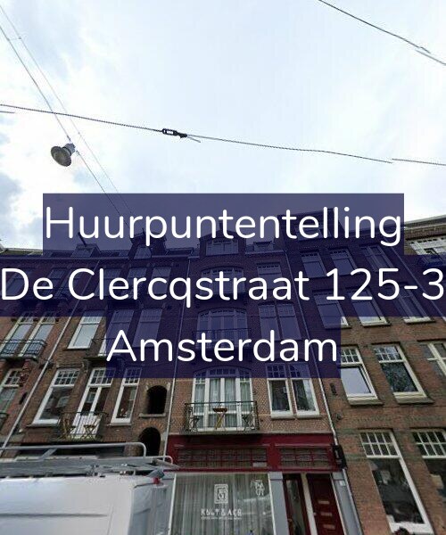 Foto gevel Huurpuntentelling voor De Clercqstraat 125-3, Amsterdam