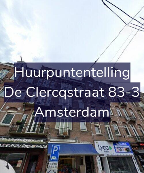 Foto gevel Huurpuntentelling voor De Clercqstraat 83-3, Amsterdam