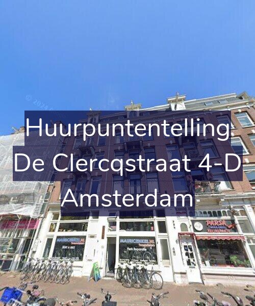 Foto gevel Huurpuntentelling voor De Clercqstraat 4-D, Amsterdam