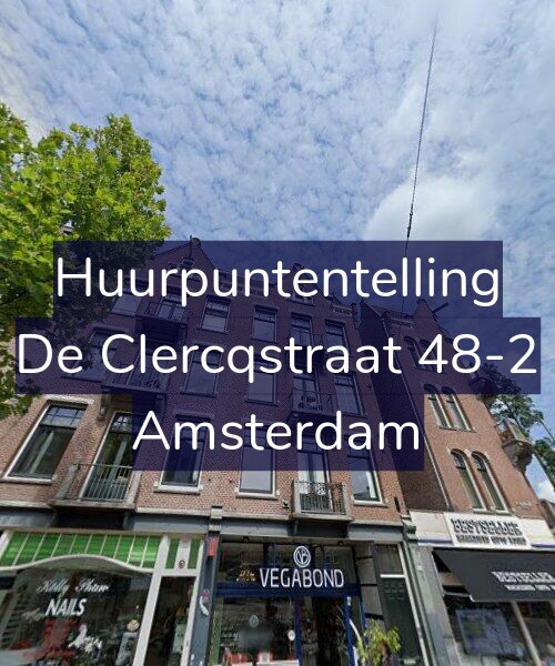Foto gevel Huurpuntentelling voor De Clercqstraat 48-2, Amsterdam