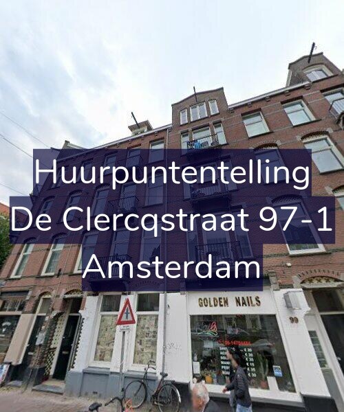 Foto gevel Huurpuntentelling voor De Clercqstraat 97-1, Amsterdam