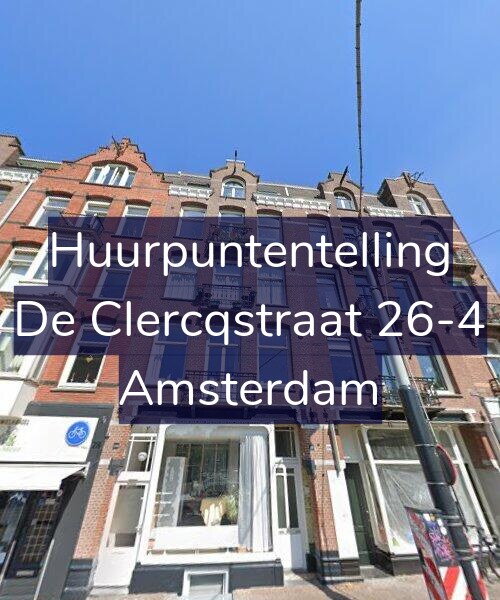 Foto gevel Huurpuntentelling voor De Clercqstraat 26-4, Amsterdam