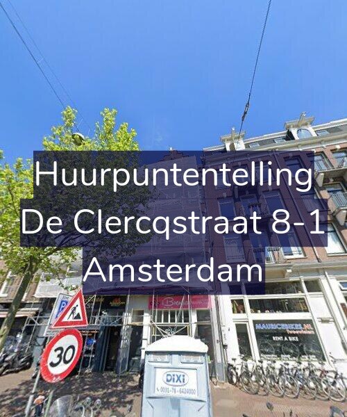 Foto gevel Huurpuntentelling voor De Clercqstraat 8-1, Amsterdam