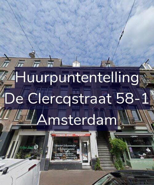 Foto gevel Huurpuntentelling voor De Clercqstraat 58-1, Amsterdam