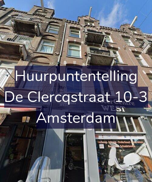 Foto gevel Huurpuntentelling voor De Clercqstraat 10-3, Amsterdam