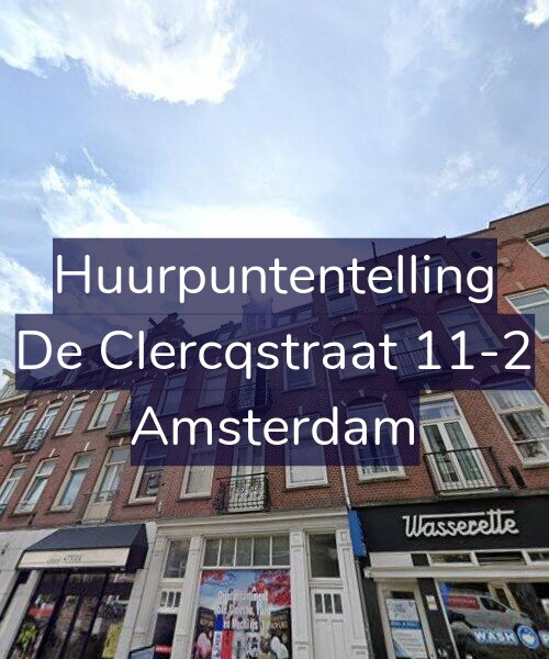 Foto gevel Huurpuntentelling voor De Clercqstraat 11-2, Amsterdam