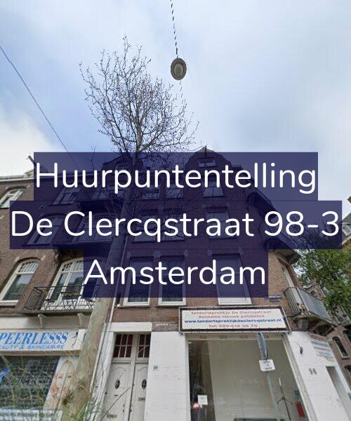 Foto gevel Huurpuntentelling voor De Clercqstraat 98-3, Amsterdam