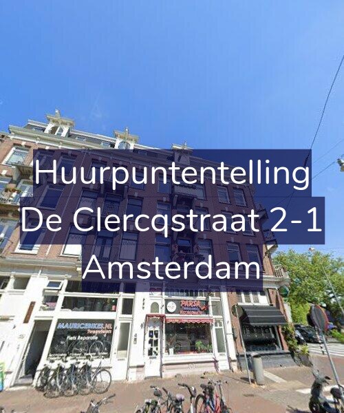 Foto gevel Huurpuntentelling voor De Clercqstraat 2-1, Amsterdam