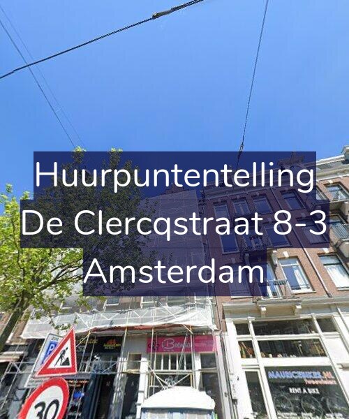 Foto gevel Huurpuntentelling voor De Clercqstraat 8-3, Amsterdam
