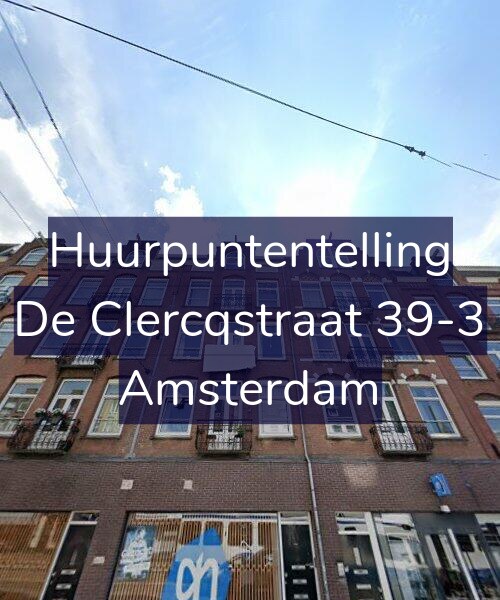 Foto gevel Huurpuntentelling voor De Clercqstraat 39-3, Amsterdam