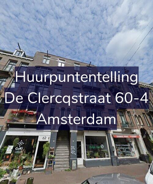 Foto gevel Huurpuntentelling voor De Clercqstraat 60-4, Amsterdam