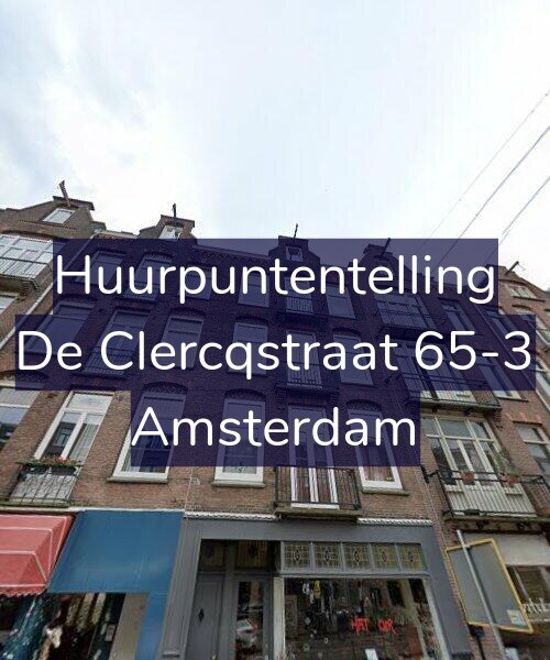 Foto gevel Huurpuntentelling voor De Clercqstraat 65-3, Amsterdam