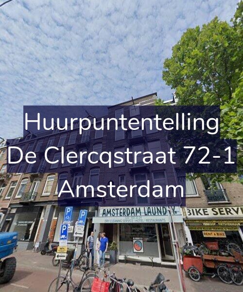 Foto gevel Huurpuntentelling voor De Clercqstraat 72-1, Amsterdam