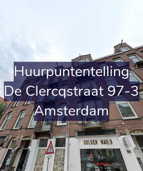 Foto gevel Huurpuntentelling voor De Clercqstraat 97-3, Amsterdam