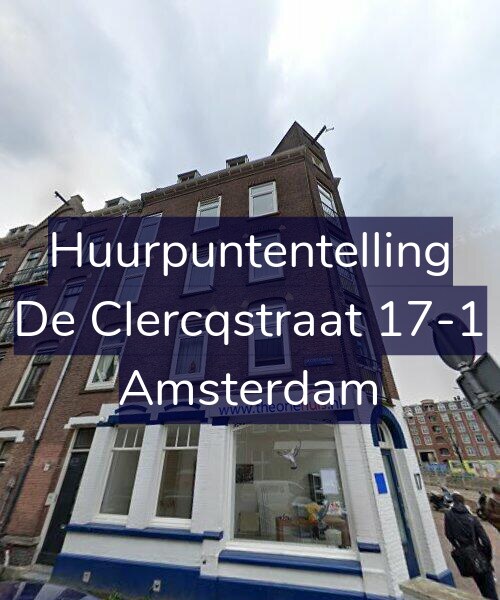 Foto gevel Huurpuntentelling voor De Clercqstraat 17-1, Amsterdam