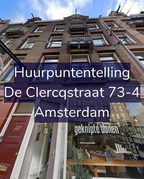 Foto gevel Huurpuntentelling voor De Clercqstraat 73-4, Amsterdam